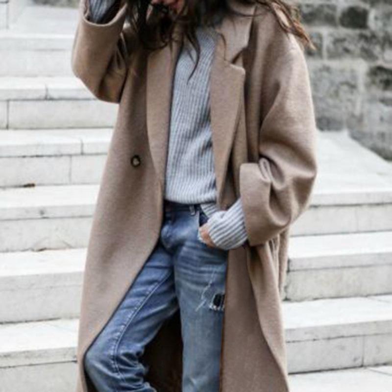 European & American Plus Size Woolen Light Luxury Women's Versatile Casual Coat