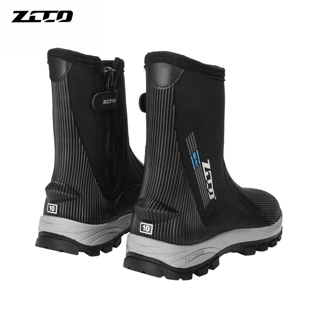 ZCCO 5mm Thickened Non-slip High-top Diving Boots for Snorkeling, Beach, and Fishing