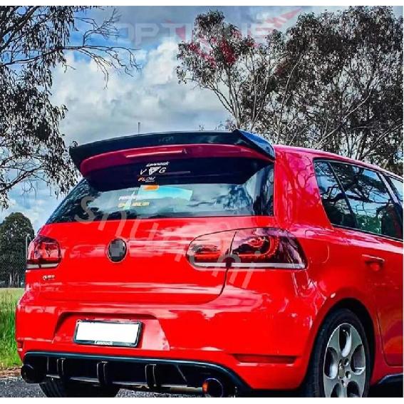 Rear Roof Spoiler Lip Wings Spoiler for Volkswagen VW Golf 6 MK6 VI GTI R20 2010-2013 ABS Plastic Rear Wing Lip Spoiler