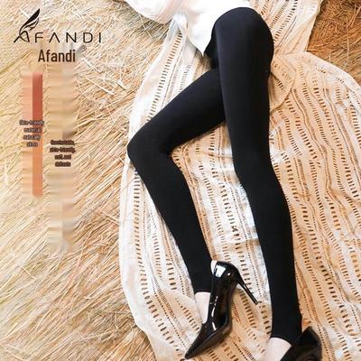 Afandi Women's 600D Velvet Stirrup Warm Leggings