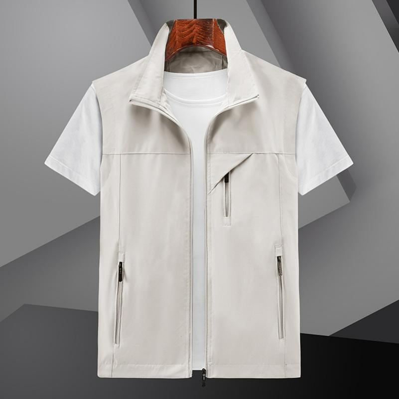 Men's Thin Casual Vest Spring and Autumn Breathable Vest Jacket Men's Green Quick-drying Vest Summer Vest