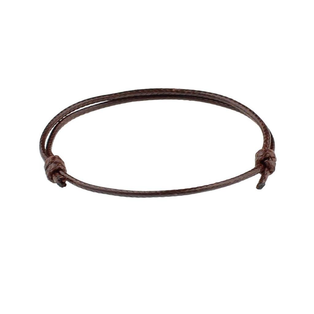 Bracelet ajustable tissé à la main en fil de cire coréen, design coloré de 1,5 mm