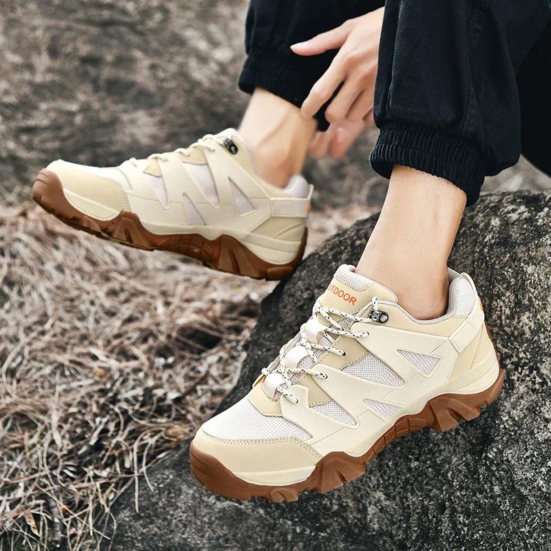 Fashion New Men Anti Slip Wear Resistant Climbing Shoes Forest Training Breath Travel Shoes for Men Outdoor Casual Sneakers Size 39-48