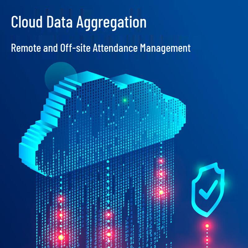 Deli 3760C Visible Light Face & Fingerprint WiFi Time Attendance Machine CN plug (adapter included)