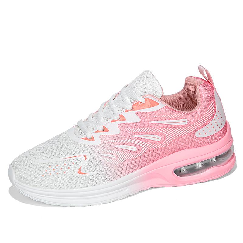 Womens Lightweight Air Cushion Running Shoes Fashion Printed Casual Sneakers Gym Trainers Sports Shoes 36 розовый