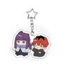Chibi Sousou No Frieren Acryl Schlüsselanhänger Fern Stark Exquisite Schultaschen Dekoration Anime Cartoon Zubehör Anhänger Schlüsselanhänger Geschenk