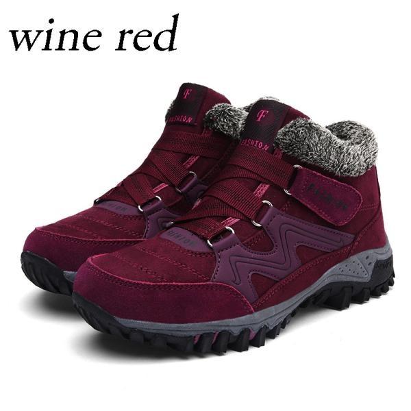 Pánské a dámské zimní boty Bavlna Teplé Pohodlné Sněhule Protiskluzové kotníkové boty Outdoorové turistické boty