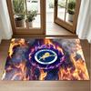 Millwall Football Design Crystal Velvet Rug Soft Decorative Mat for Bedroom Entrance