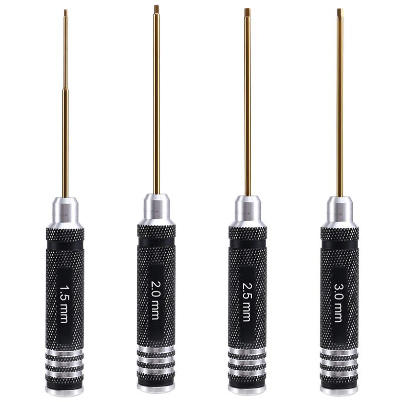 AAAF 4PCS Hex Screw Driver Screwdriver Set Ship Model Tools For Helicopter Aircraft Car Boat Screwdriver чёрный