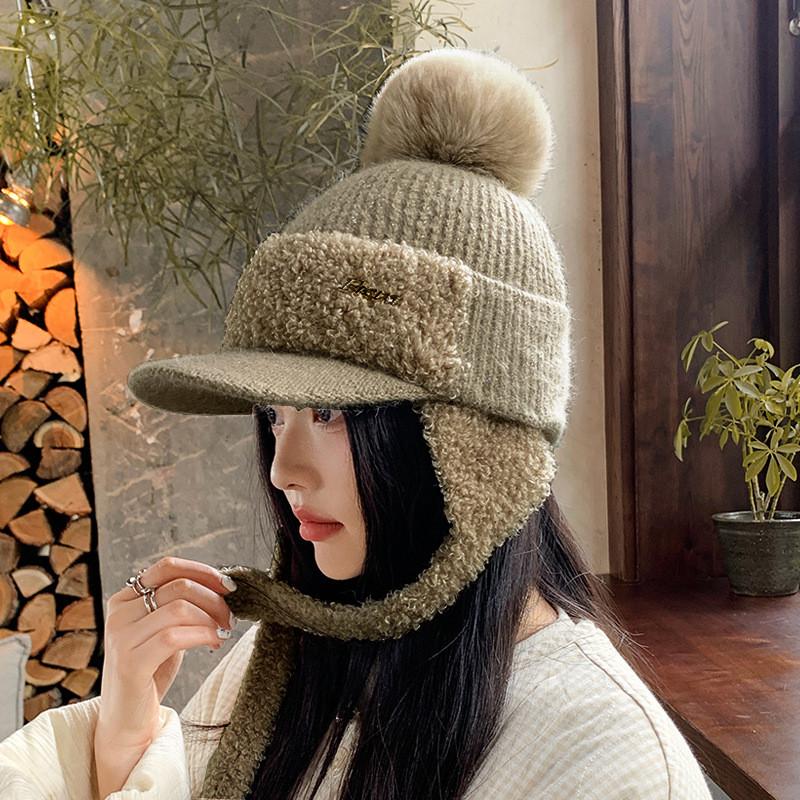 Knit Winter Beanie Hat For Women With Fleece Lining And Ear Protection For Cold Weather