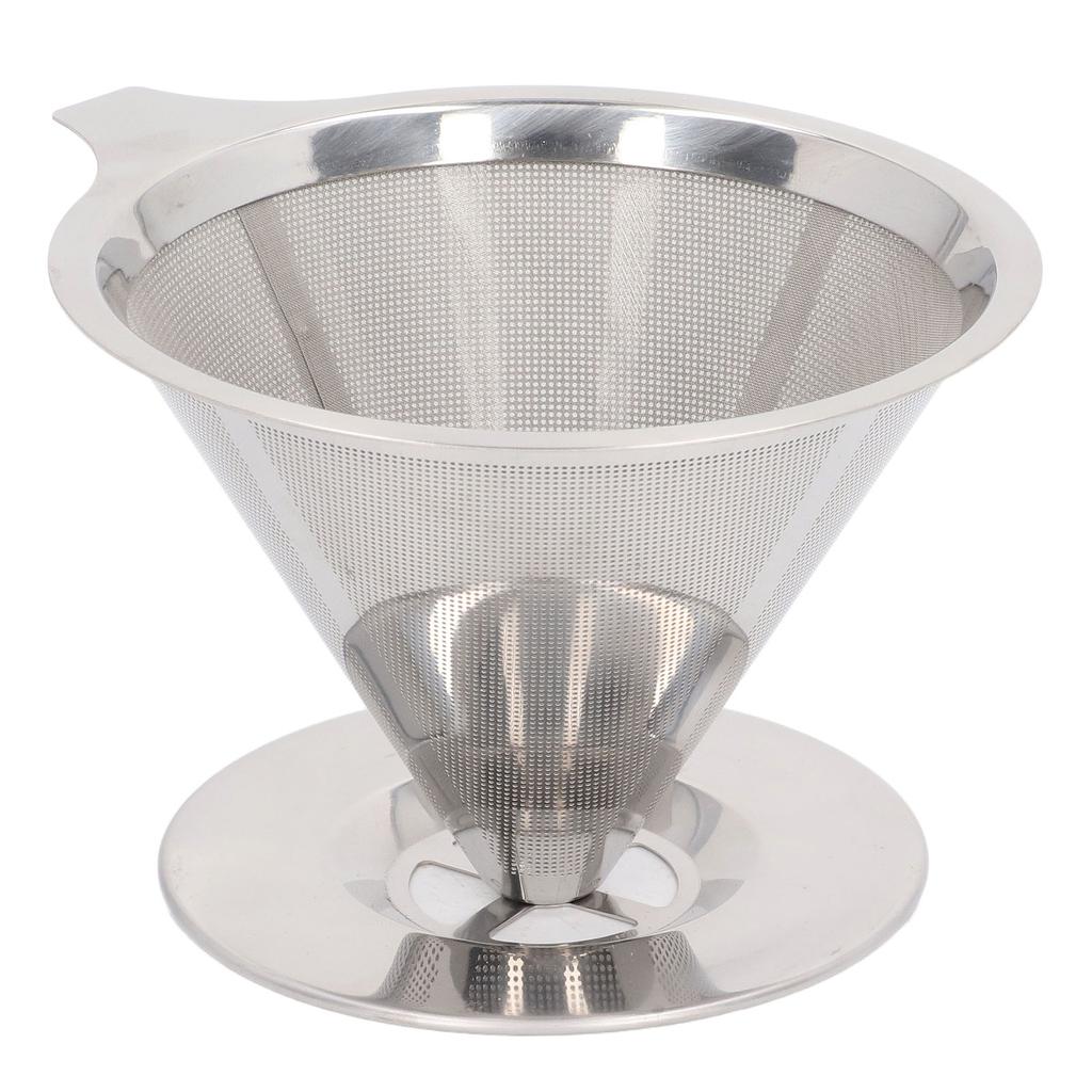 Pour Over Coffee Dripper 304 Stainless Steel Slow Drip Coffee Filter Reusable Coffee Maker Accessory