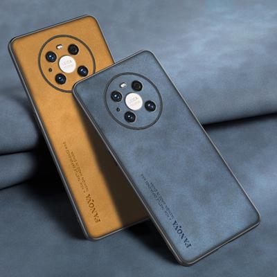 Für Huawei Mate 40 Pro Plus Hülle Luxus PU Leder Handyhülle Für Huawei Mate 40 RS Rückseite Silikon Stoßfester Schutz