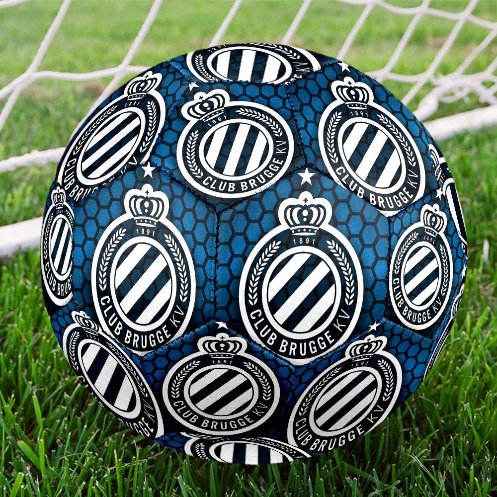 Club Brugge KVIndoor Soccer Ball Colorful All Ages Machine Stitched PVC Competition Ready Durable High-Bounce