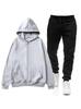 Unisex Fleece Hoodie + Black Joggers Two-Piece Set