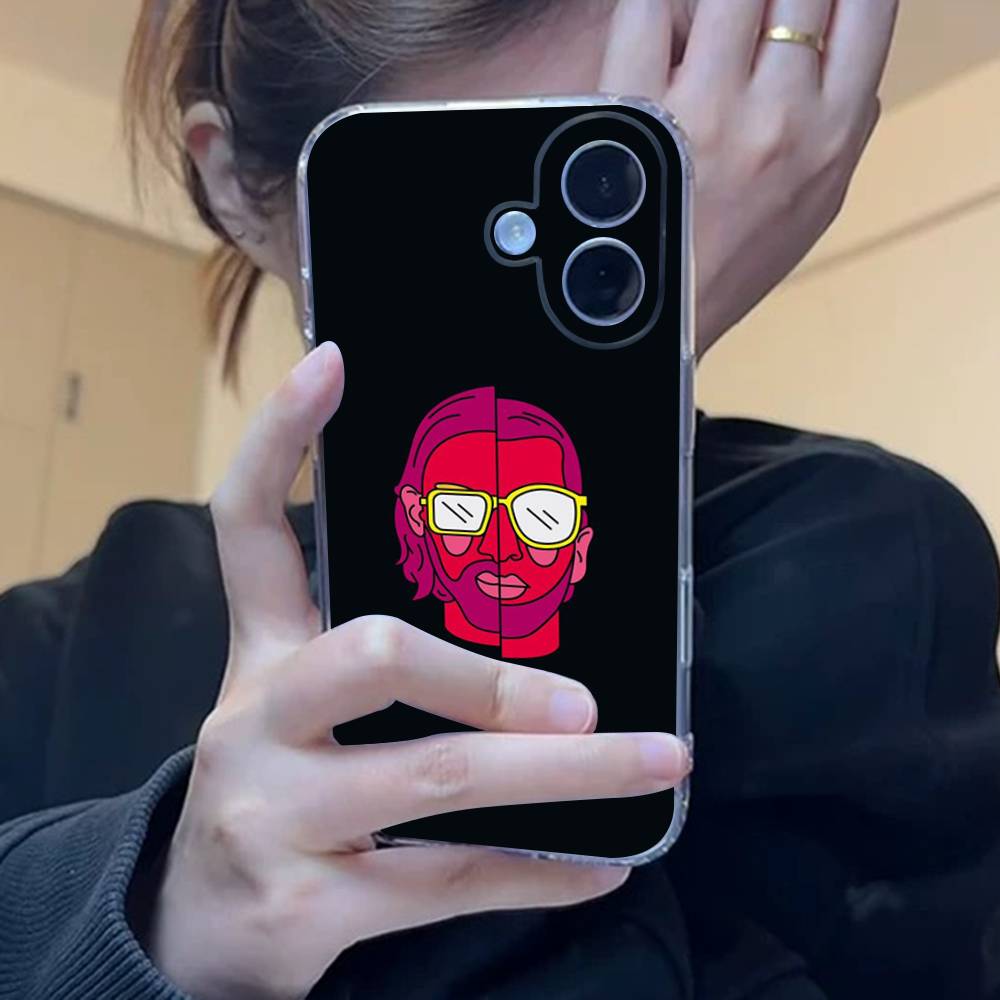 Hip Hop PNL QLF Rapper Fashion Transparent Phone Case For iPhone 17 16 15 11 12 13 14 Pro Max Mini Soft TPU Silicone Plus