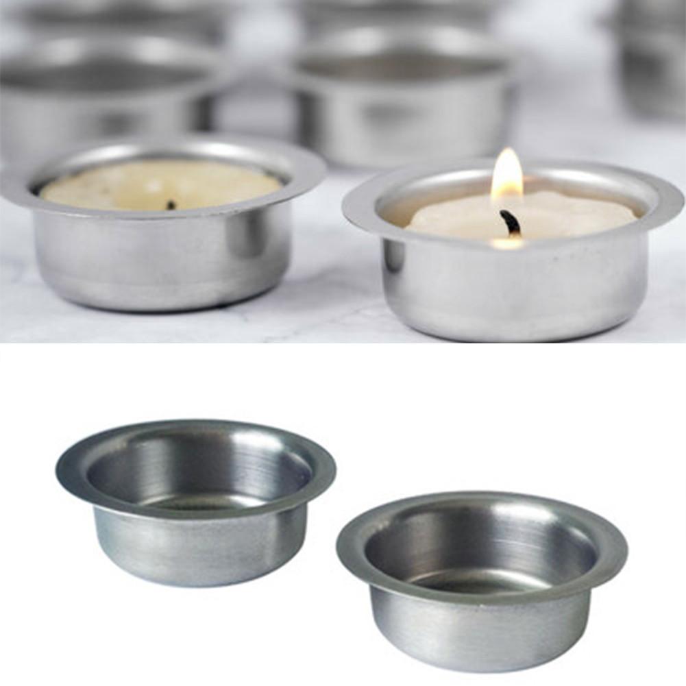 Tazas para Velas de Contenedor Decoración Ferretería Hogar Acero Inoxidable