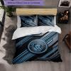 Set Lenzuola Manchester City Modello 3 Pezzi Morbida Copripiumino in Microfibra con Federe per Camera da Letto