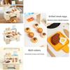 Wooden Childrens Kitchen Pretend Toy With Food Stalls For Visual Development And Parentchild Bonding