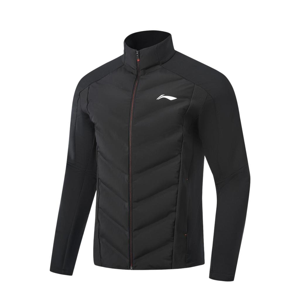 Li Ning Running Series Slim Fit Stand Collar Logo Jacket Men Jacket AJMV153-1