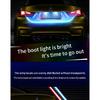 12V 120CM Auto Trunk Light LED Strip Running Brake Reverse Turn Signal Lamp 5050 RGB 72 SMD Waterproof Flowing Light Car Styling