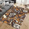 Dinosaur Fossils and Skeletal Patterns Carpet Yoga Living Room Room Decor Children's Crawling Mat Doormat Area Rug