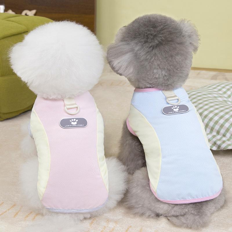 Cold feeling pet small puppy cat vest dog clothes summer