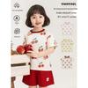 Youyou Girls' Summer Fruit Print Short Sleeve T-Shirt