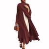 Muslim Fashion Abaya Mode Weiche und Elegante Große Größe Frauen Strickjacke Robe Einfarbig Strickjacke Kleid
