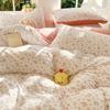 A-Class Double-Layer Yarn Floral Bedding Set Bubble Cotton Skin Friendly Summer Duvet Cover Sets Ins Soft Bed Linens for Home