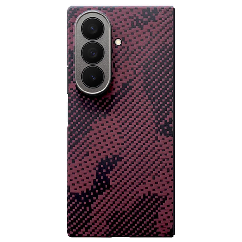 For Samsung Galaxy Z Fold7 5G Magnetic Case Precise Cutouts Camouflage Pattern Aramid Fiber Phone Cover with Metal Lens Frame/Front Frame