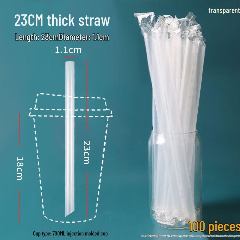 ZISIZ Disposable Plastic Straws