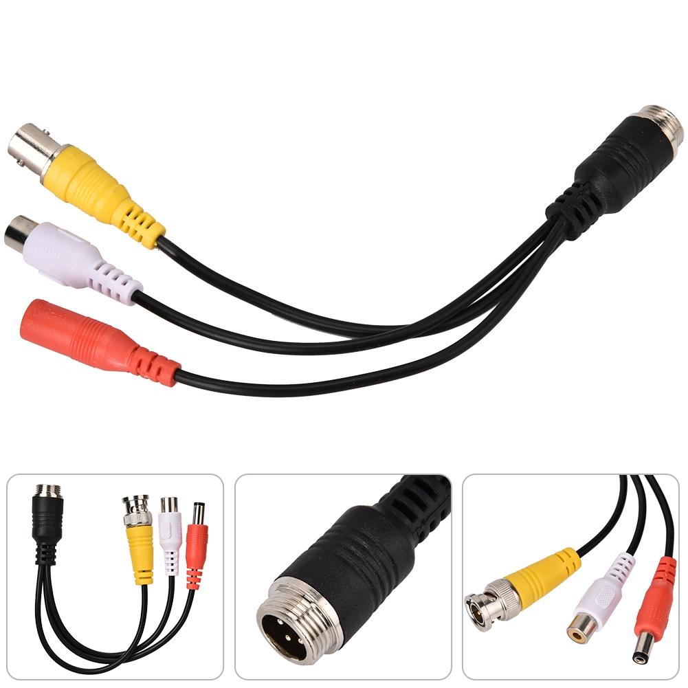 Car Video Recorder Extension Cable Air Head Male to BNC AV DC Female Monitor Adapter