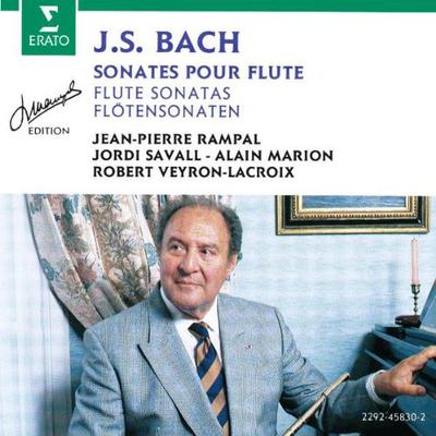 CD JOHANN SEBASTIAN BACH, JEAN-PIERRE  - Flute Sonatas 2292458302 Erato 1992 France Classical Used