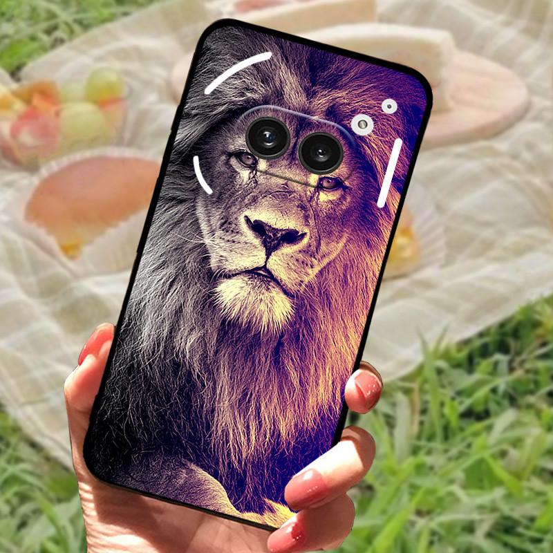For Nothing Phone 2A Case Cover Silicone Soft Fashion Black Bumper Funda Coque for Nothing Phone 2A Full Protective A142 Capa