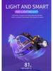 Rechargeable Portable Flashlight Induction/No Induction LED Headlamp Camping Fishing Adventure Headlight 3Modes Built-in Battery