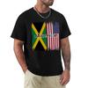 Jamerican Flag Jamaican Roots and American Flag Jamerican TShirt Holiday Simple Tee Shirt
