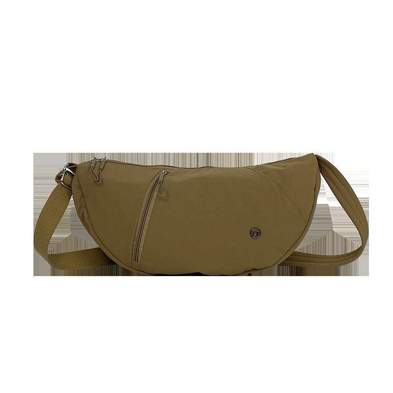 Canvas Dumpling Bag For Women With Zipper Closure And Phone Pocket For Daily Casual Use