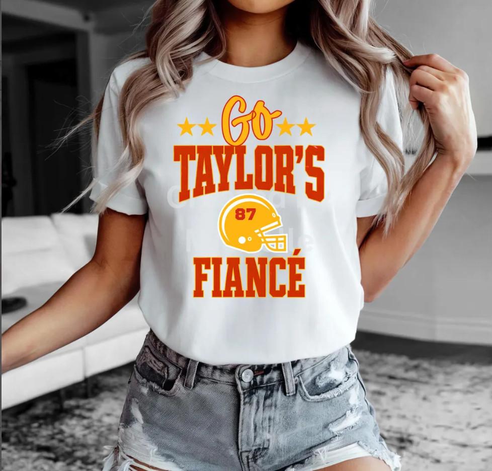 Иди Тейлор Помолвочный Келси Свифт Помолвлены Фан Канзас-Сити Футболка Помолвочного Тейлор Унисекс Футболка XXXL