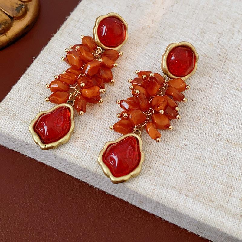 

Серебряные серьги-кисточки «Игла пшеницы» — легкая роскошь, универсальность, нишевый модный дизайн для людей среднего возраста Silver Needle красный