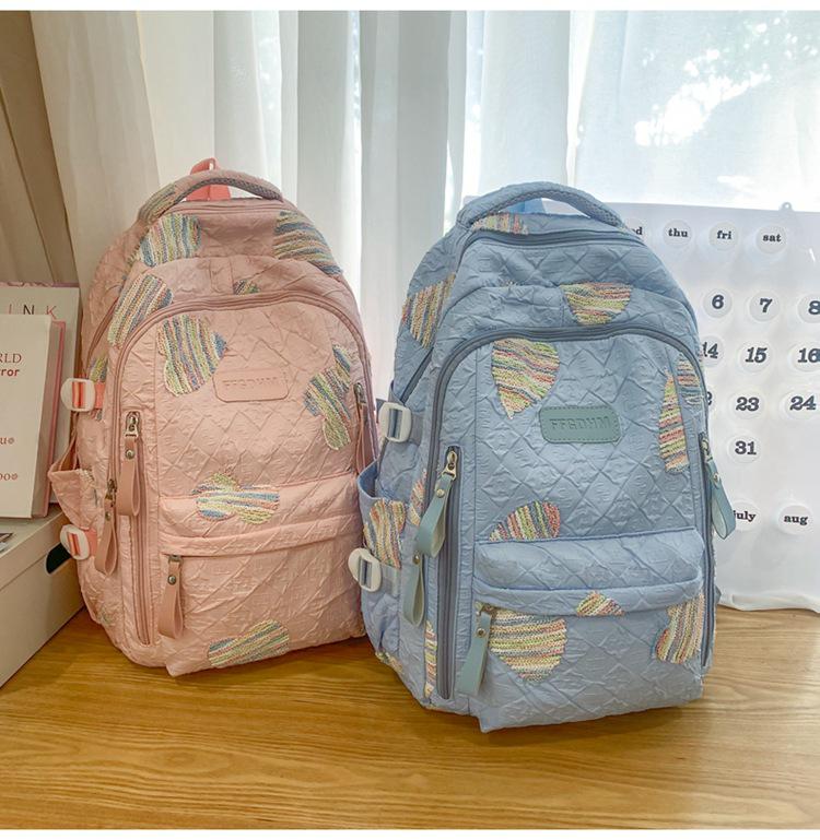 High-Capacity Soft Girl Japanese-Style College Backpack