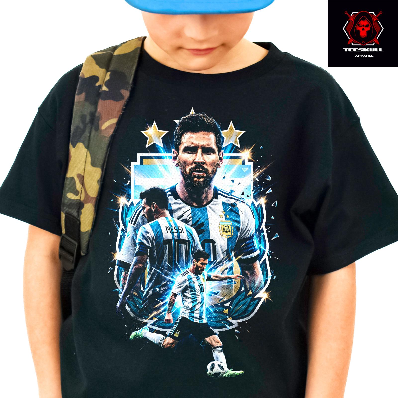Lionel Messi #10 World Cup Argentina Football Legends Premium T-Shirt M