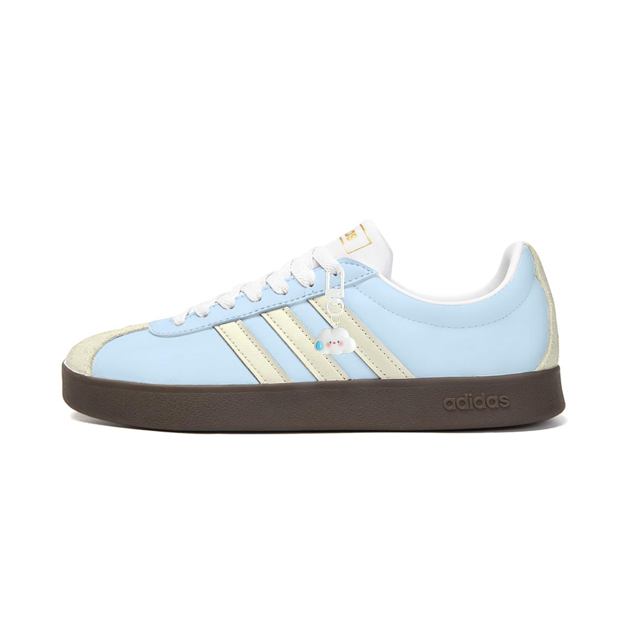 

Adidas Vl Court Classic Lemon Blue Cloud Trail Synthetic Leather Cushioning Abrasion Resistant Low top Skateboard Shoes JQ2470(Team2060-) 39⅓