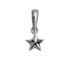 [Lara Christie] Stella Star Charm, Women's & Men's, SV925 Silver Pendant Top Necklace, 5mm Width [BLACK Label]