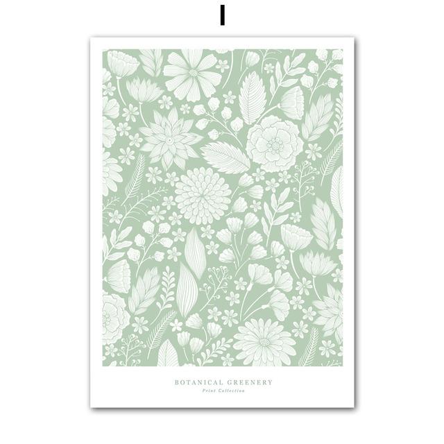 Kale Araba Yeşil Bitkiler Tırnaklar Duvar Sanatı Boyama Tuval İskandinav Posterler Ve Baskılar Manzara Duvar Resimleri Oturma Odası Dekor Için