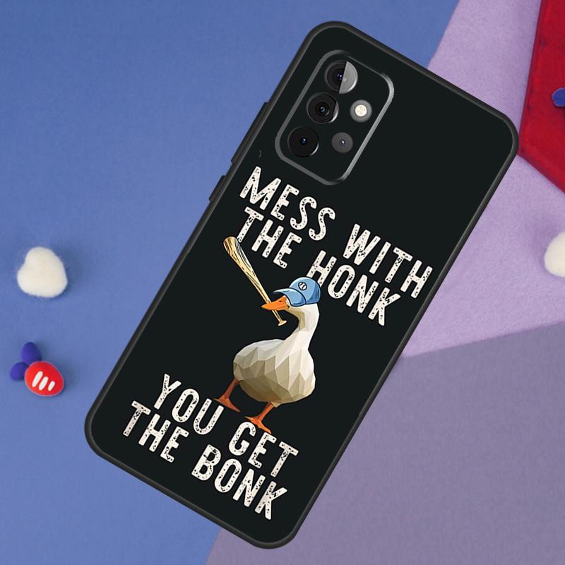Duck Goose Honk Bonk Funny Meme Case For Samsung Galaxy A52 A53 A33 A13 A34 A54 A14 A35 A55 A15 A56 A36 A26 A16 A06 A22 A32