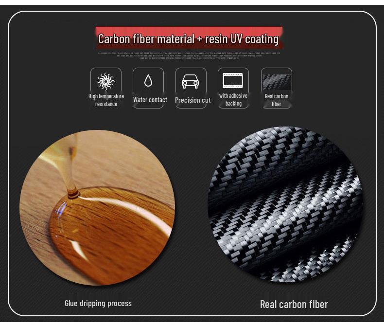 Mazda CX-9 Carbon Fiber Interior Gear Door Console Panel Stickers