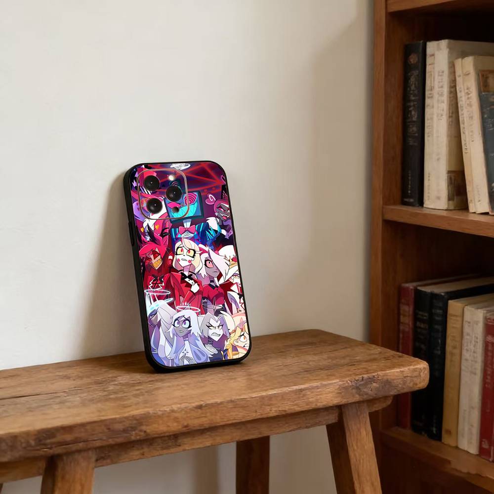 H-Hazbin H-Hotel Phone Case For iPhone17,16,15,14,13,12,11 Plus,Pro Magnetic For Magsafe Wireless Charging