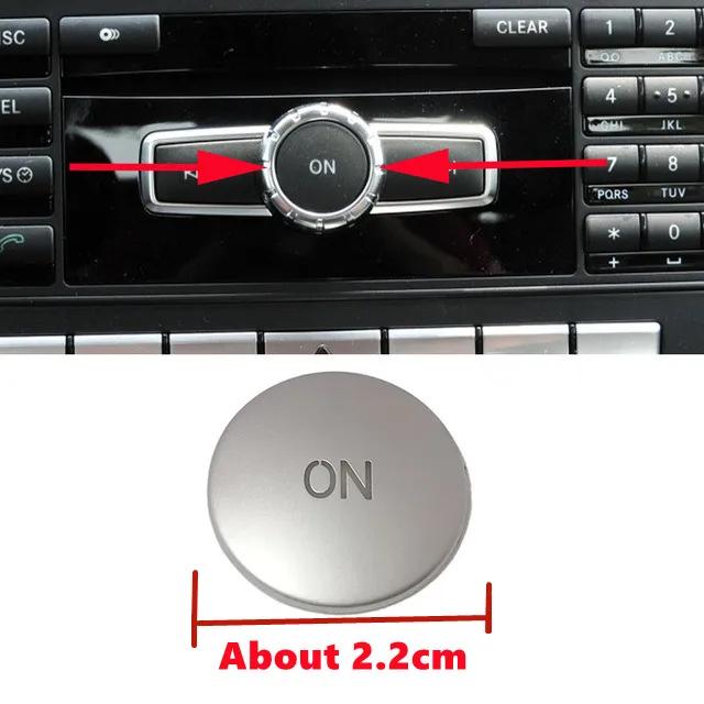 aejask1 Styling Mouldings ABS Car Console CD Panel Multimedia Switch Buttons Sequins Volume Button Cover For Mercedes Benz C E Class W20
