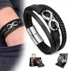 MEN' LEATHER BRACELET, Braided, Elegant, Gift for a Man