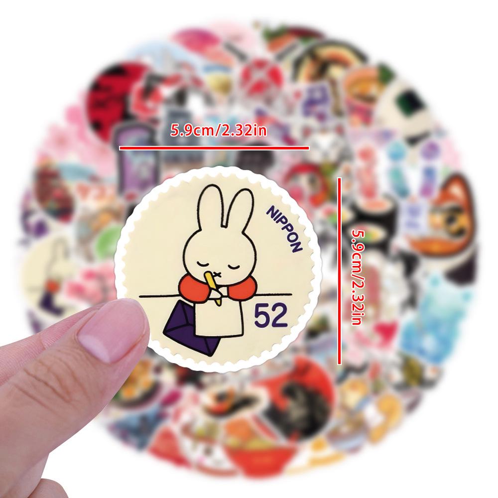 110 Japanese Anime Cartoon Stickers for Luggage, Notebooks, and Phones